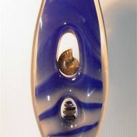 Blue eclipse with fossil