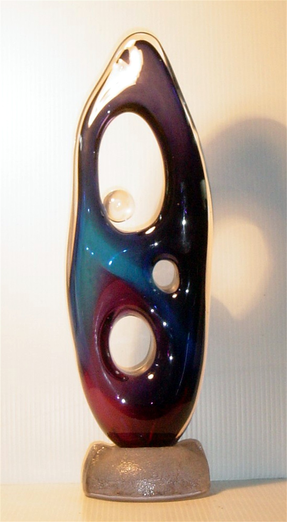 Blue mauve eclipse with clear moons