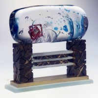 totem 1 glass sculpture