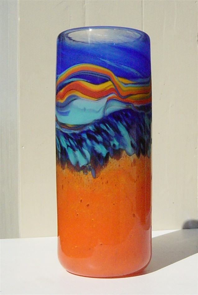 Cylinder vase Sunsets series